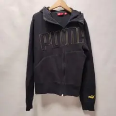 プーマPUMA レディースBIGロゴスウェットジップパーカーＭ(US S)