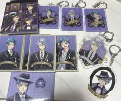 ツイステ マグネット アクリルキーホルダー メモ帳 フロイド アズール ジェイド