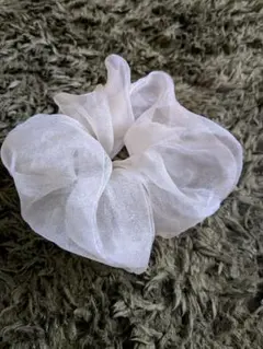 ホワイト＊シフォン＊シュシュ＊オーガンジー