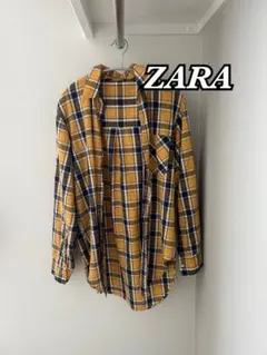ZARA 長袖チェックシャツ
