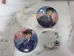 名探偵コナン ユニバ コラボ 2026 缶バッジ 新一 蘭