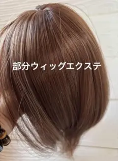 ショートボブ 部分ウィッグ ブラウン系新品