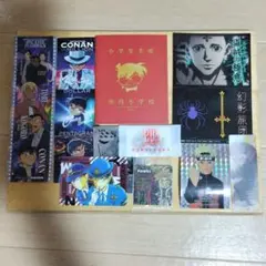 お値下げ！少年マンガ購入特典 キャラクターステッカー・メモ類９点セット