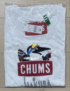 《新品未使用》CHUMS☆HAKUBAホワイトTシャツ☆Lサイズのサムネイル