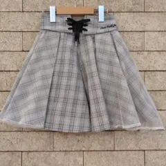 Love Rabby チェック柄 チュールスカートのサムネイル