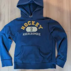 Abercrombie ネイビー フード付きパーカー X-LARGE