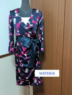 MATERIA カシュクールワンピース 七分袖 リボンPinky&dianneのサムネイル