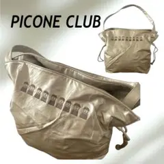 ☆PICONE CLUB トートバッグ ボストンゴルフ 光沢 ベージュ系/E51
