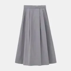 PLST 25SS ボリュームタックフレアスカート 09 GLAY Mサイズ