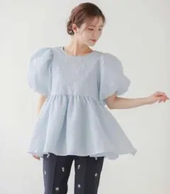 ドゥロワー フクレジャガードペプラムニット セーター 定価8.6万 24SS