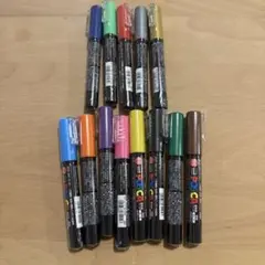 【新品】POSCA 極細　マーカー 13本セット