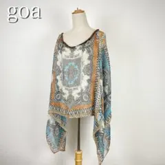 goa シアー　スカーフ柄　羽織り　ゴア　y2k