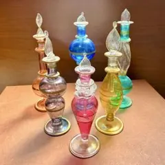ムラノ 金彩 ミルフィオリ 香水瓶 パフュームボトルヴェネチアン 2個