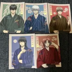 新劇場版　銀魂　吉原大炎上　着物ver. 購入特典　ノベルティ　ステッカー　５枚