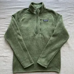 美品 S グリーン Patagonia ベターセーター ハーフジップ