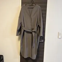 SENSE OF PLACE ノーカラーロングコート