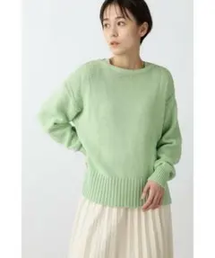 human woman ◆コットンアクリル天竺プルオーバー　ニット