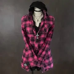 平成ギャル お兄系 グランジ y2k ネルシャツ