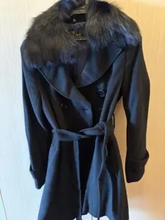 残２日出品！CECIL McBEE☆ファー付きロングコート