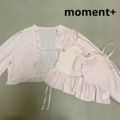 moment+ フロントシャーリングキャミ＋フリルリボンボレロセットのサムネイル
