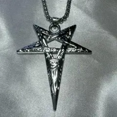 シルバー 星形ペンダント ネックレス