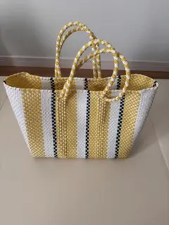 ◇【PI-PROJECT】メキシコ メルカドバッグ STRIPE XS