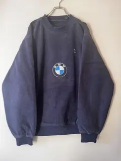 No.5320 BMW 刺繍ロゴ フリース スウェット L相当 ゆるだ