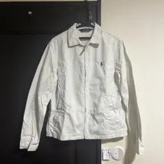 ポロ ラルフローレン スイングトップ　ホワイト　白　M