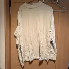GU ジーユー　タートルネック　ホワイト　XXLサイズ