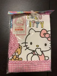 新品 ハローキティ 長袖エプロン 食事