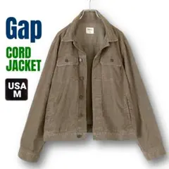 GAP★コーデュロイデニムジャケット★CORD JKT★オリーブ★USAメンズM