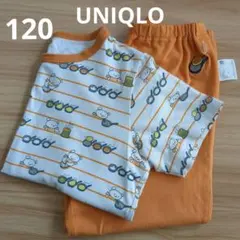 UNIQLO絵本シリーズパジャマ120こぐまちゃん橙