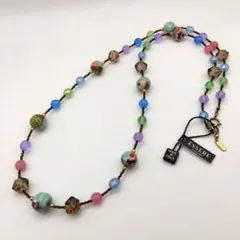 新品/未使用 イタリア製 カップケーキプリント パルプボール カラフルネックレスのサムネイル