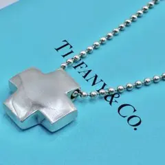 TIFFANY&CO.ローマンクロスボールチェーンネックレス　925 シルバー Tiffany & Co. - オールド ティファニー ローマンクロス ボール