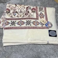 ESKEETO 綿毛布　ブランケット クリーム色