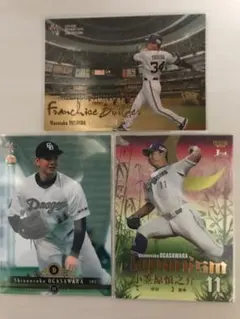 BBM 小笠原慎之介選手.吉田正尚選手インサートカード3枚セット