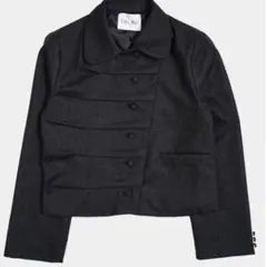 tie.me button up wool jacket