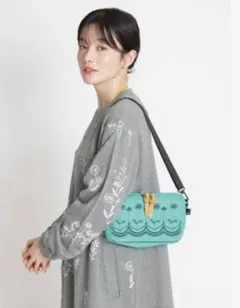 SUPER HAKKA 「glanta」刺繍ウォレットショルダーバッグ　1.2万