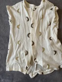 月模様ロンパース 60-70cm