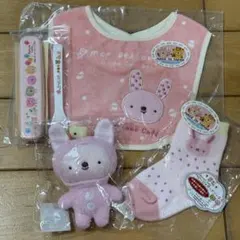 Anano Cafe ベビー用品 4点セット スタイ ソックス マスコット