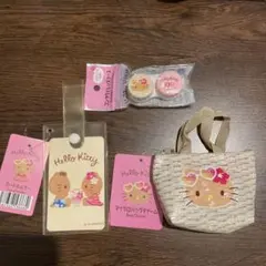 ハローキティ　日焼けキティ　3点セット ダイソー