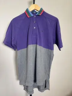 グレー ポロシャツ