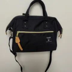 anello アネロ 2WAY ミニボストン ショルダーバッグ ブラック
