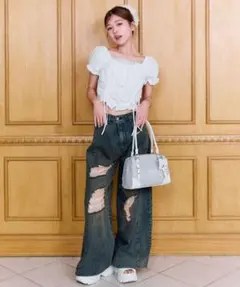 OLIVE des OLIVE ワイドデニムパンツのサムネイル