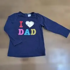 H&M I LOVE DAD 長袖Tシャツ 90cm