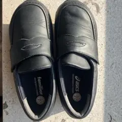 asics familiar フォーマルシューズ 20.0cm ブラック