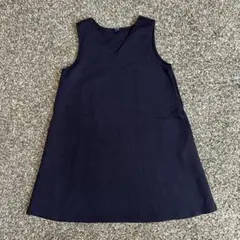 UNIQLO ユニクロ　Vネック ノースリーブ ジャンバースカート140