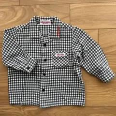 チエコサク レトロ　 ギンガムチェック柄シャツ　80