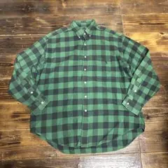 90s ラルフローレン BIG SHIRT チェック ネルシャツ ビンテージ