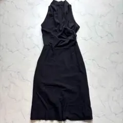 セシルマクビー　カシュクールドレス　【S】ブラック　日本製　タイト　ワンピース